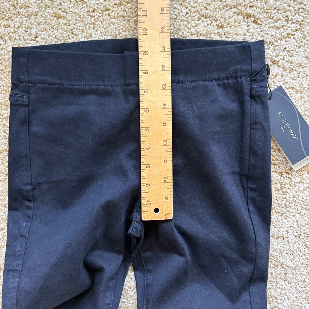 NYDJ Sculpt-Her Nova Pull On Skinny Ankle Slit Pants Black XS NWT - Picture 7 of 9
